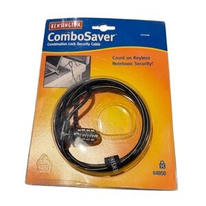 Kensington ComboSaver Combination Lock Security Cable for Notebook Laptop